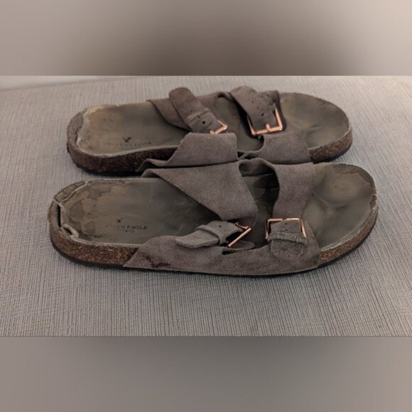 American Eagle Suede Sandals - Womens Size 8 - Picture 2 of 2